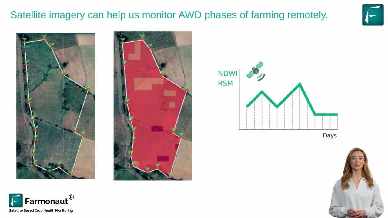 Farmonaut Automated Detection of Alternate Wet and Dry Farming Phases