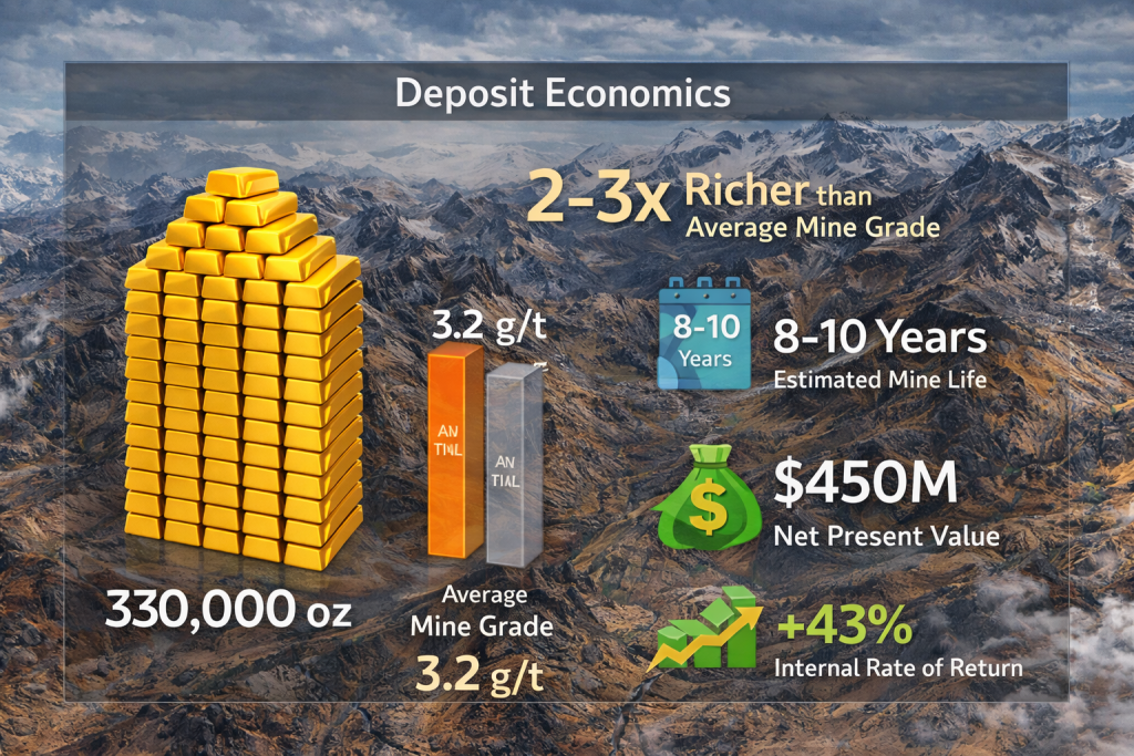 cost economics of mountain gold detection